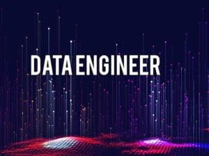 data engineer tiltle with dark background