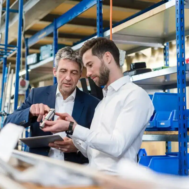 Consultant working in the manufacturing unit