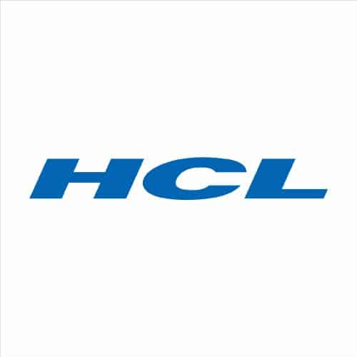HCL logo on a white background